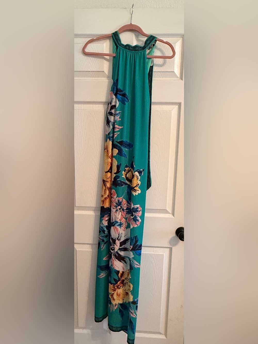 Jealous Tomato Teal Floral Maxi Dress